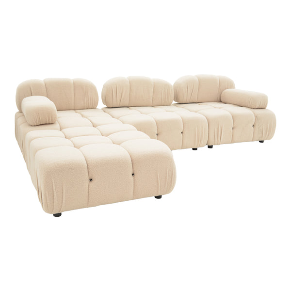 Canapea cu 3 locuri Hypnotic, Bej, 294x98x74 cm
