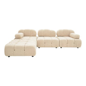 Canapea cu 3 locuri Hypnotic, Bej, 294x98x74 cm, imagine suplimentara
