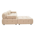 Canapea cu 3 locuri Hypnotic, Bej, 294x98x74 cm, detaliu produs