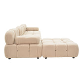 Canapea cu 3 locuri Hypnotic, Bej, 294x98x74 cm, detaliu produs