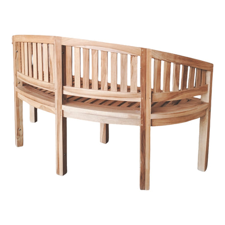 Canapea cu 3 locuri pentru gradina Coren Boho, Natural, 150x61x87 cm