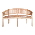 Canapea cu 3 locuri pentru gradina Coren Boho, Natural, 150x61x87 cm, perspectiva suplimentara