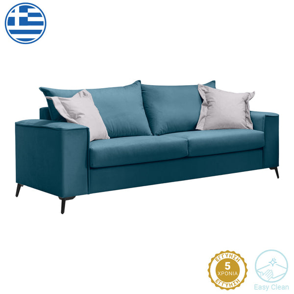 Canapea cu 3 locuri Verona 3 Latte, Bej - Gri, 225x93x100 cm
