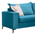 Canapea cu 3 locuri Verona 3, Albastru, 225x93x100 cm, imagine suplimentara