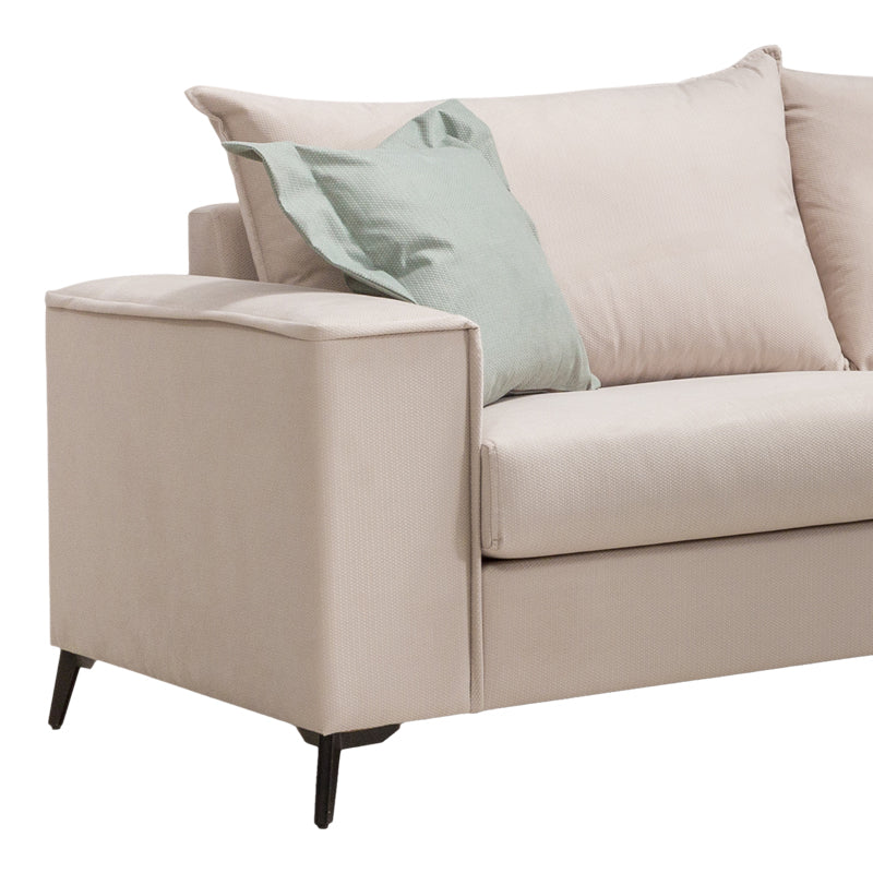 Canapea cu 3 locuri Verona 3, Crem, 225x93x100 cm, imagine suplimentara