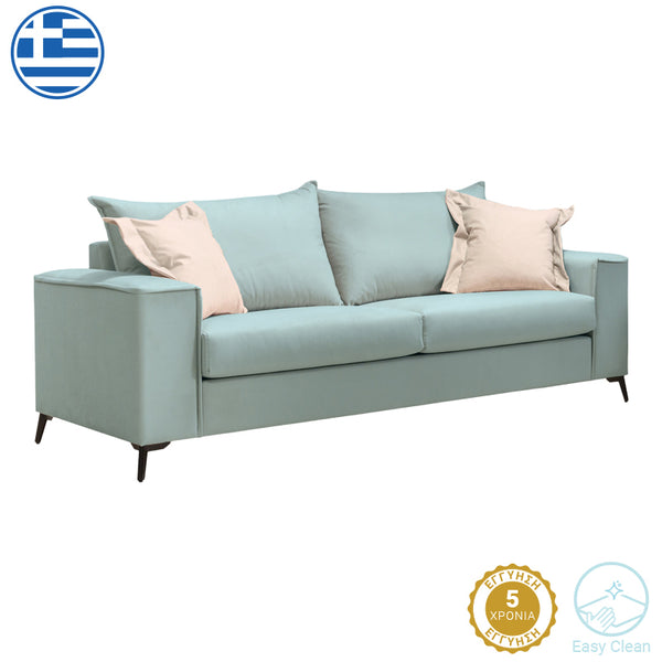 Canapea cu 3 locuri Verona 3, Verde deschis, 225x93x100 cm