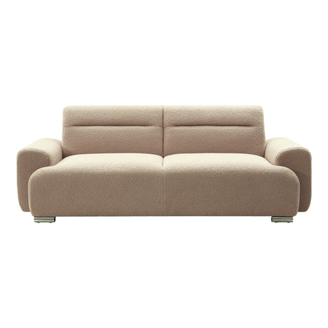 Canapea cu trei locuri Harmonious boucle, bej, 224x92x81 cm