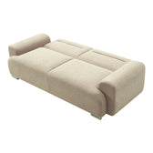 Canapea cu trei locuri Harmonious boucle, bej, 224x92x81 cm, imagine suplimentara