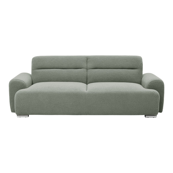 Canapea cu trei locuri Harmonious boucle verde masliniu, 224x92x81 cm