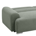 Canapea cu trei locuri Harmonious boucle verde masliniu, 224x92x81 cm, perspectiva suplimentara