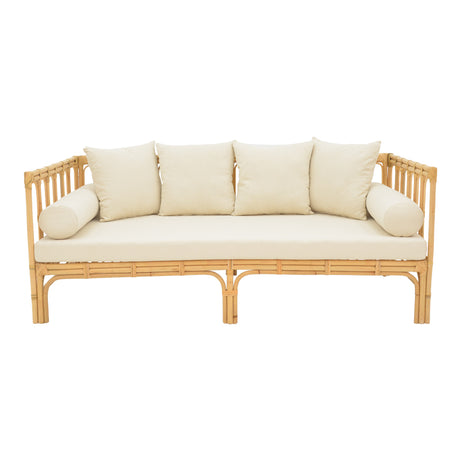 Canapea de gradina Alessa Boho, Natural, 200x100x76 cm
