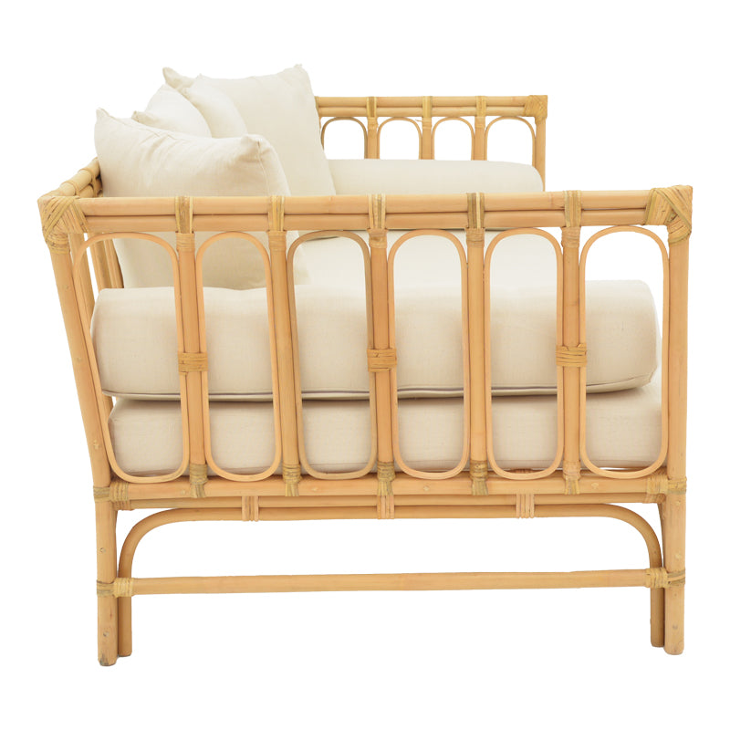 Canapea de gradina Alessa Boho, Natural, 200x100x76 cm, detaliu produs