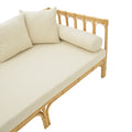 Canapea de gradina Alessa Boho, Natural, 200x100x76 cm, foto produs