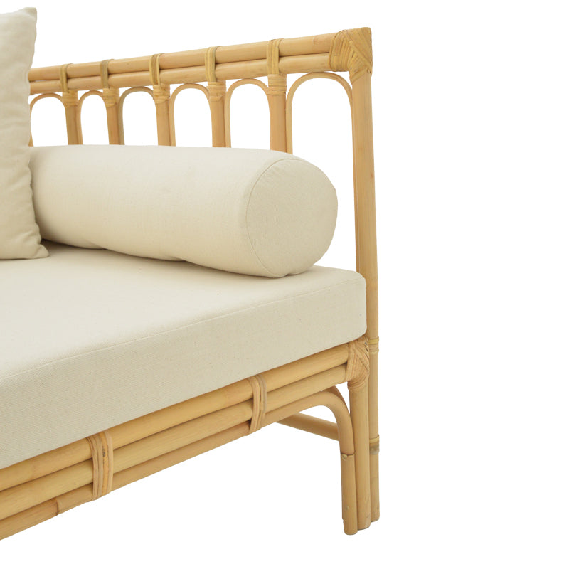 Canapea de gradina Alessa Boho, Natural, 200x100x76 cm