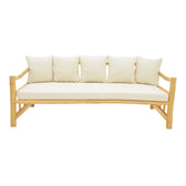 Canapea de gradina Roziana Boho, Natural, 210x100x80 cm, imagine suplimentara