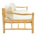 Canapea de gradina Roziana Boho, Natural, 210x100x80 cm, detaliu produs