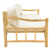 Canapea de gradina Roziana Boho, Natural, 210x100x80 cm, detaliu produs