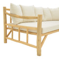Canapea de gradina Roziana Boho, Natural, 210x100x80 cm, foto produs