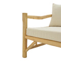 Canapea de gradina Roziana Boho, Natural, 210x100x80 cm, foto produs 6