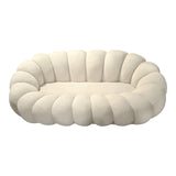 Canapea cu funcție Embrace, Țesătură bouclé, roz, 180x105x65 cm - Bej