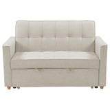 Canapea extensibila 2 locuri Commit, bej-gri, 142x93x46 cm