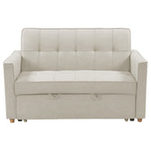 Canapea extensibila 2 locuri Commit, bej-gri, 142x93x46 cm, detaliu produs