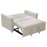 Canapea extensibila 2 locuri Commit, bej-gri, 142x93x46 cm