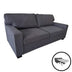 Canapea extensibila 2 locuri Polaris, Gri inchis, 181x91x83 cm