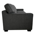 Canapea extensibila 2 locuri Polaris, Gri inchis, 181x91x83 cm, perspectiva suplimentara