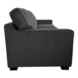 Canapea extensibila 2 locuri Polaris, Gri inchis, 181x91x83 cm