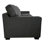Canapea extensibila 2 locuri Polaris, Gri inchis, 181x91x83 cm, perspectiva suplimentara