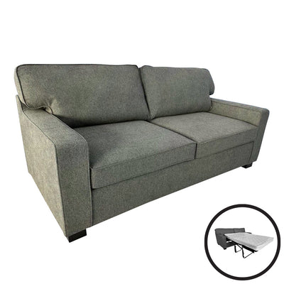 Canapea extensibila 2 locuri Polaris, Kaki, 181x91x83 cm