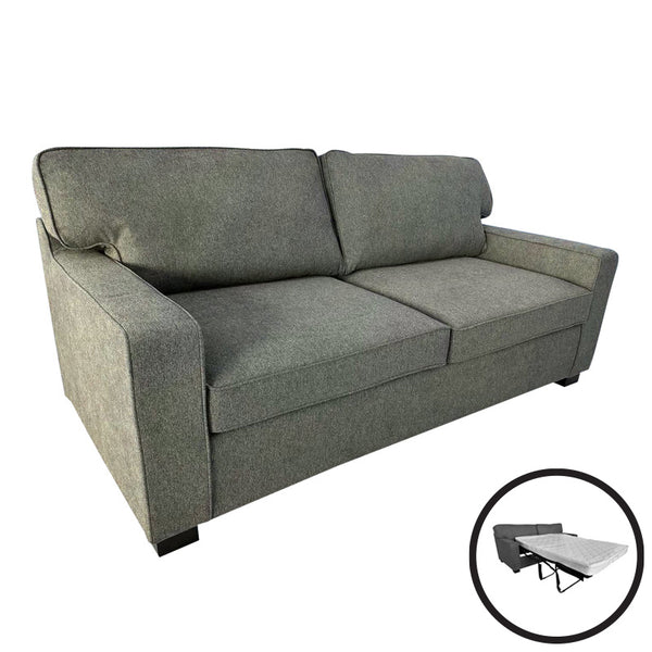Canapea extensibila 2 locuri Polaris, Kaki, Verde, 181x91x83 cm