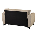 Canapea extensibila 2-seater sofabed Modesto, Stofa, 153x84x86 cm - Crem