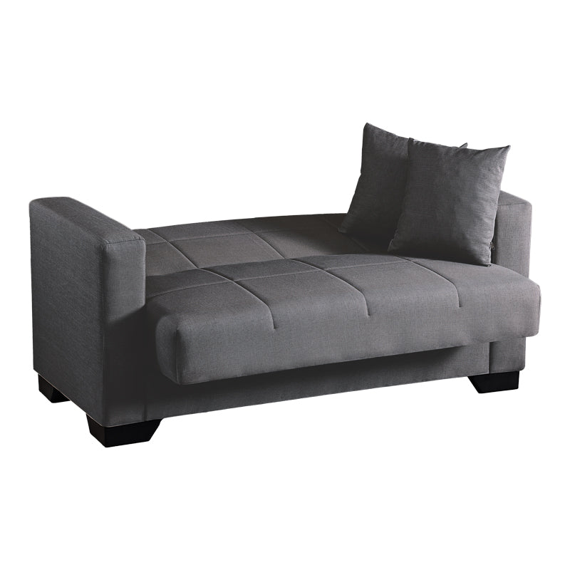 Canapea extensibila 2-seater sofabed Modesto, Stofa, 153x84x86 cm - Gri