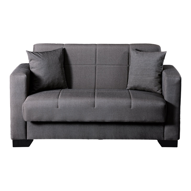 Canapea extensibila 2-seater sofabed Modesto, Stofa, 153x84x86 cm - Gri