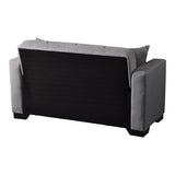Canapea extensibila 2-seater sofabed Modesto, Stofa, 153x84x86 cm - Gri