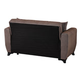 Canapea extensibila 2-seater sofabed Modesto, Stofa, 153x84x86 cm - Maro