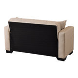 Canapea extensibila 2-seater sofabed Vox, Stofa, Bej, 150x84x83 cm