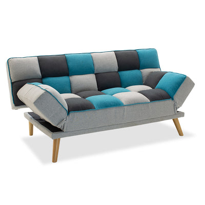 Canapea extensibila 3 locuri Andy stofa Multicolora 177x91x86cm