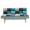 Canapea extensibila 3 locuri Andy stofa Multicolora, Multicolor, 177x91x86 cm, foto produs