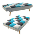 Canapea extensibila 3 locuri Andy stofa Multicolora, Multicolor, 177x91x86 cm, foto produs 6