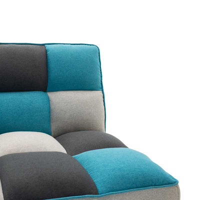 Canapea extensibila 3 locuri Andy stofa Multicolora, Multicolor, 177x91x86 cm, foto produs 7