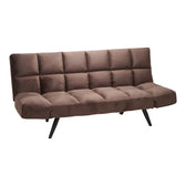 Canapea extensibila 3 locuri Freddo I, Velvet, Maro, 181x81x86 cm