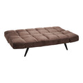 Canapea extensibila 3 locuri Freddo I, Velvet, Maro, 181x81x86 cm, detaliu produs