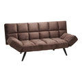 Canapea extensibila 3 locuri Freddo I, Velvet, Maro, 181x81x86 cm, perspectiva suplimentara