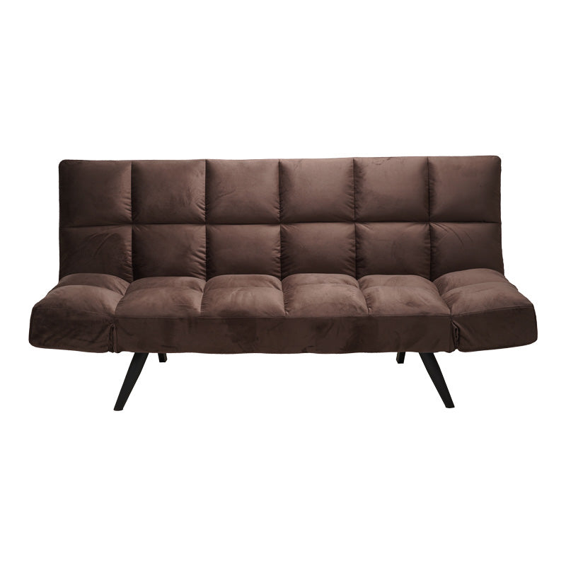 Canapea extensibila 3 locuri Freddo I, Velvet, Maro, 181x81x86 cm, foto produs
