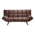 Canapea extensibila 3 locuri Freddo I, Velvet, Maro, 181x81x86 cm, foto produs 6