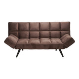Canapea extensibila 3 locuri Freddo I, Velvet, Maro, 181x81x86 cm