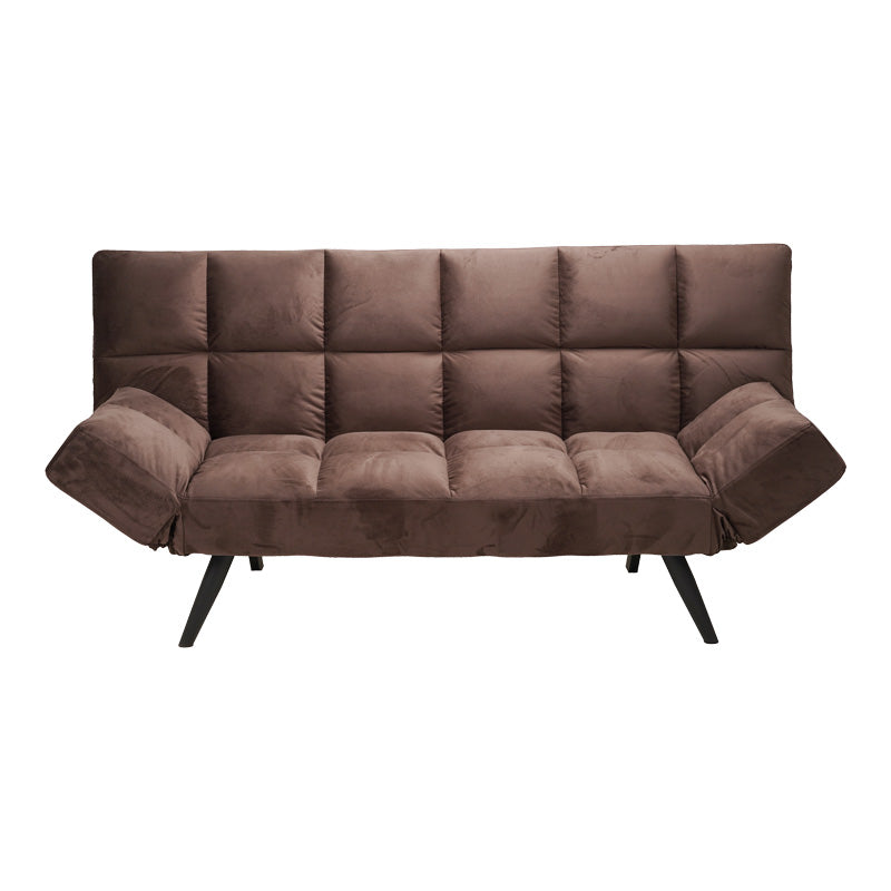 Canapea extensibila 3 locuri Freddo I, Velvet, Maro, 181x81x86 cm, foto produs 6